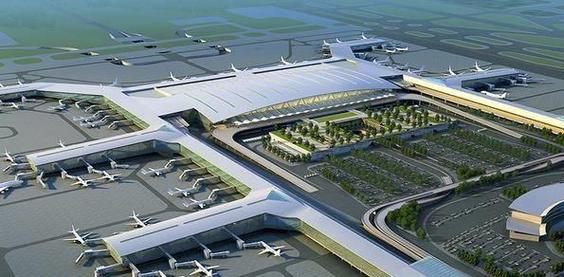 广东省当局决定在佛山市圩设区与肇庆市高要区交界处修建一座大型机场
