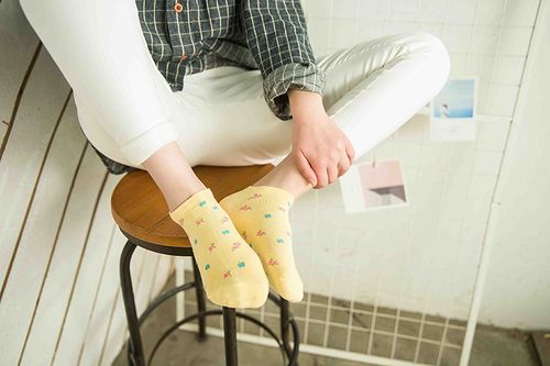 新款200针女士船袜 小花纯棉女袜防滑防臭 夏季薄短袜子批.