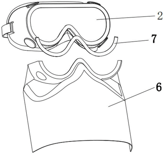 一种护目镜结构及带有防飞溅带面罩的护目镜的制作方法