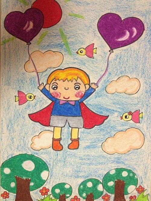 儿童作品(7一9岁儿童画)