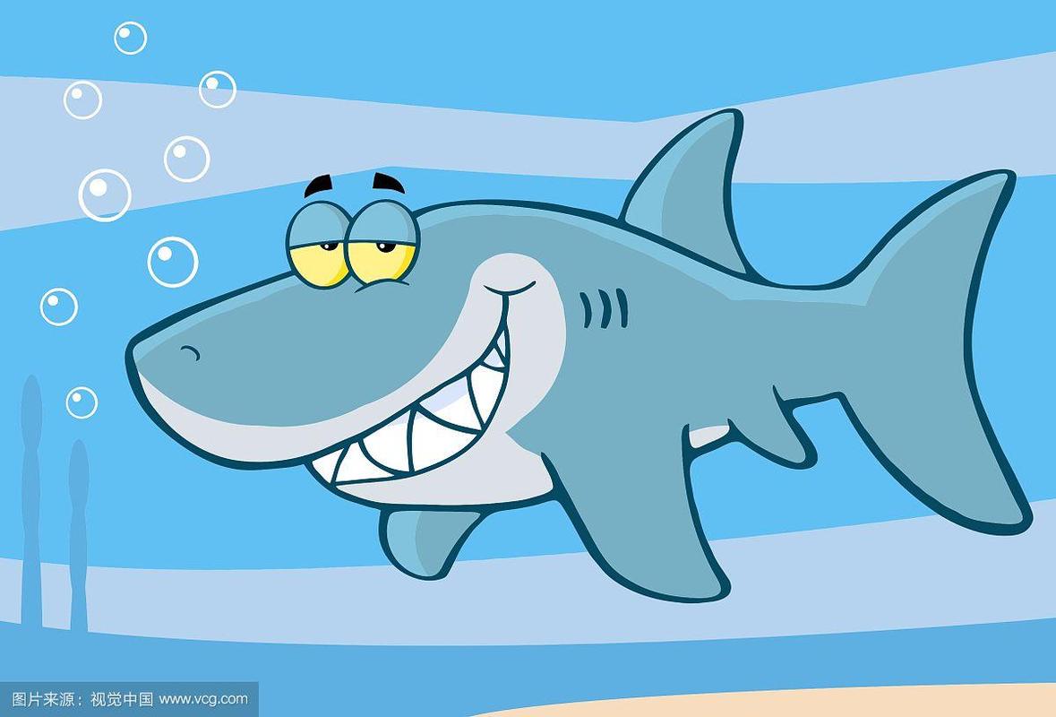 快乐鲨鱼卡通人物