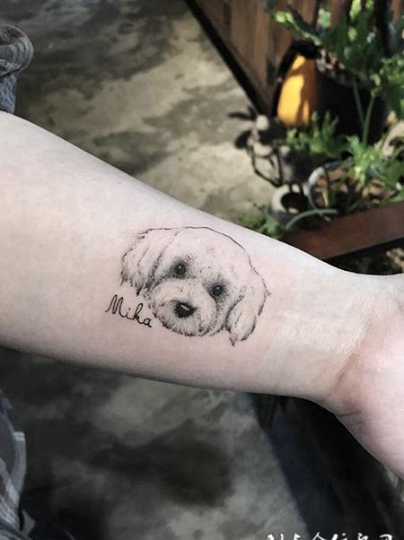 小狗纹身