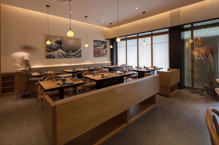 鹿岛日式料理店设计-鼎御广州西餐厅装修公司