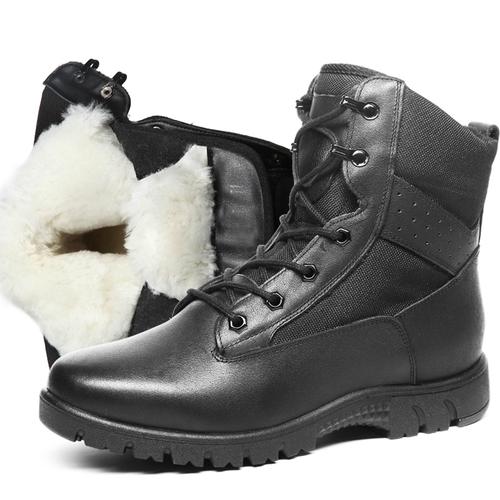 3515强人际华羊毛军靴冬季真皮防寒保暖透气时装靴