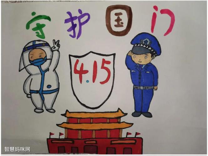 【儿童画】关于国家安全教育日优秀绘画作品(18张) - 元艺考