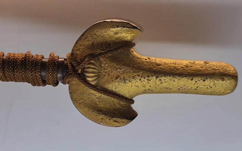 日本古董武士矛千鸟形十文字 江户时代