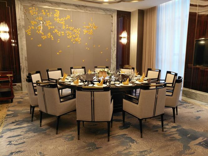 上海五星级酒店实木餐桌椅定做 度假酒店豪华包厢白蜡木实木餐椅