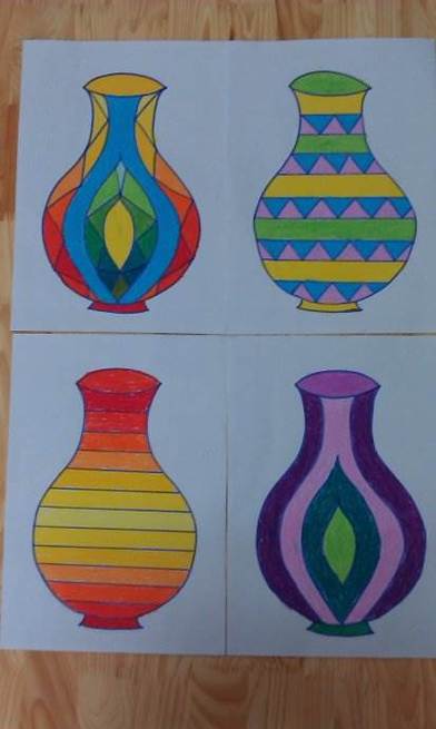 儿童花瓶简笔画儿童花瓶简笔画花纹彩色插花