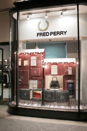 fred perry christmas windows by studioxag