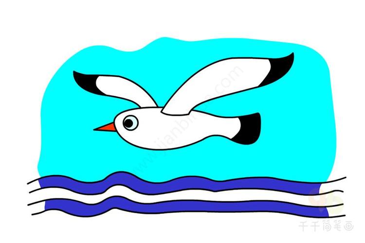 海鸥简笔画海鸥的简笔画飞翔的海鸥简笔画幼儿学画海鸥简笔画海鸥的简