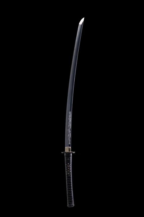 高级日本玉钢包钢武士刀手工雕物和风堂美术刀剑