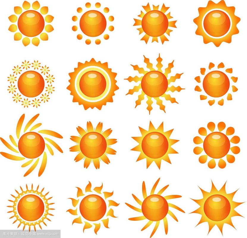 太阳符号图标集