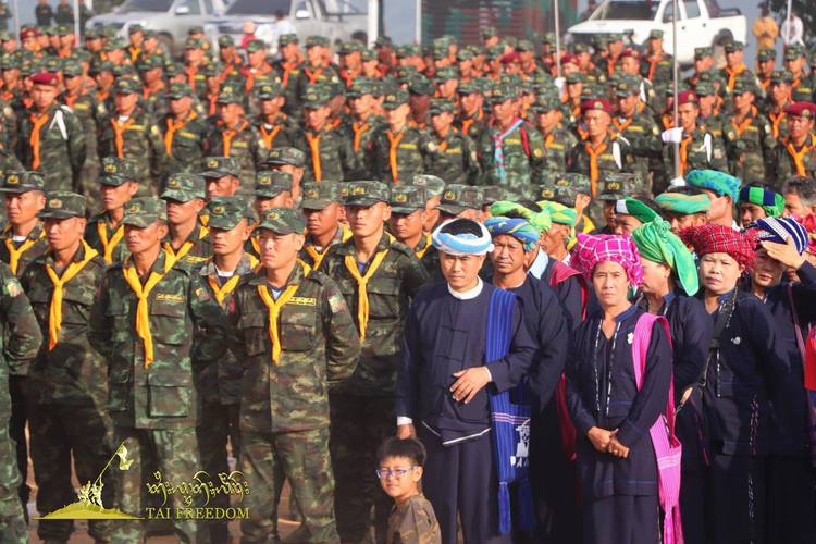 缅甸两支掸邦军分别举行第65届掸族革命日纪念活动_缅军_联邦_民族