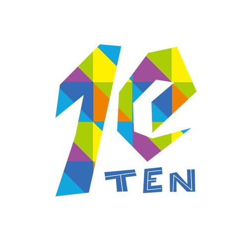 10班ten创意个性班徽图案设计