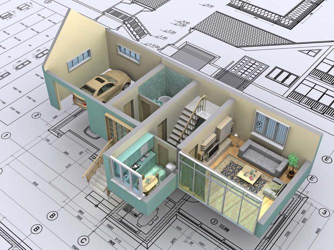 精美3d房子模型设计高清图片