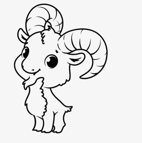 山羊简笔画山羊简笔画图片教你怎么画山羊山羊卡通头像简笔画山羊动物