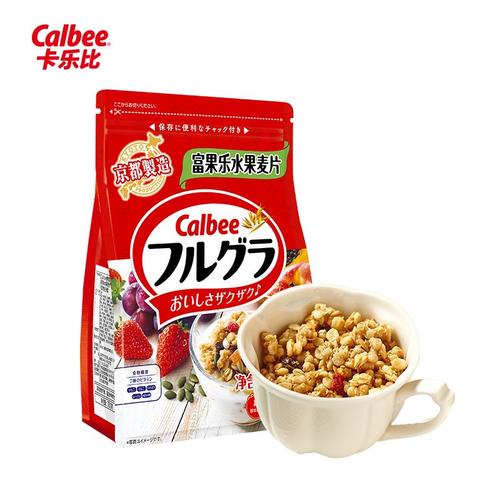 卡乐比早餐水果燕麦片原味700克日本进口食品方便代餐即食零食