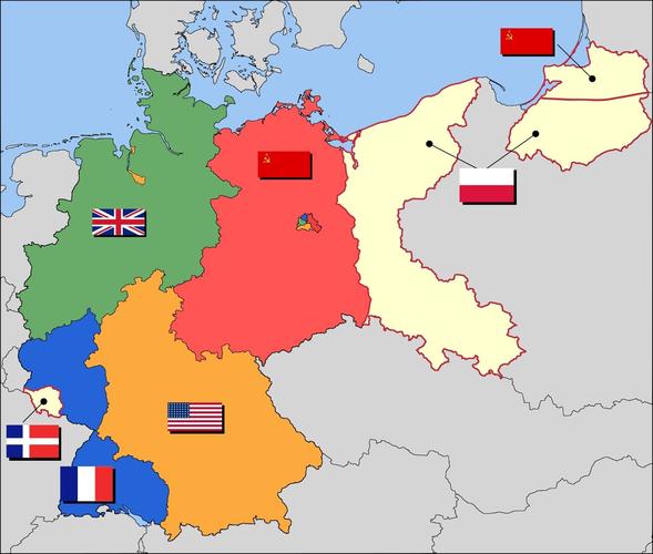 和西德达成了统一,而统一以后的德国需要平衡东德和西德的利益分配