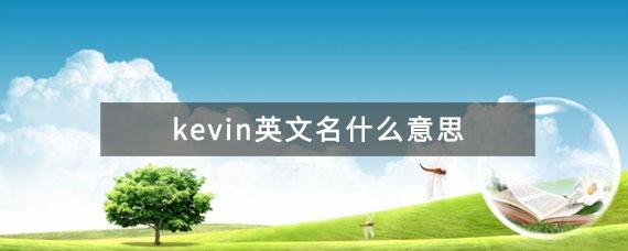 kevin英文名什么意思