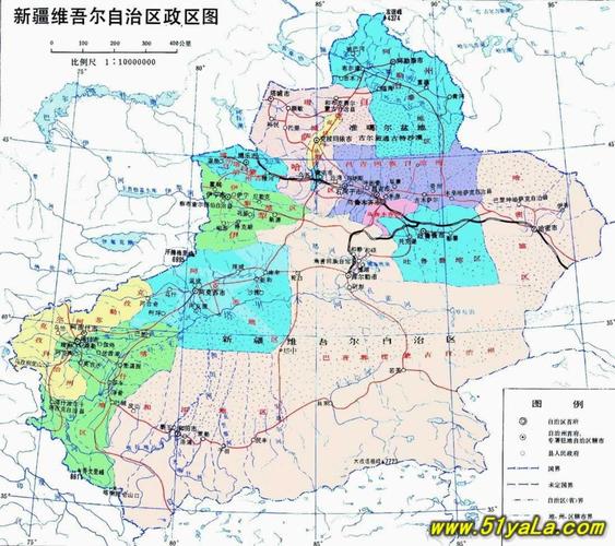 新疆旅游地图图片