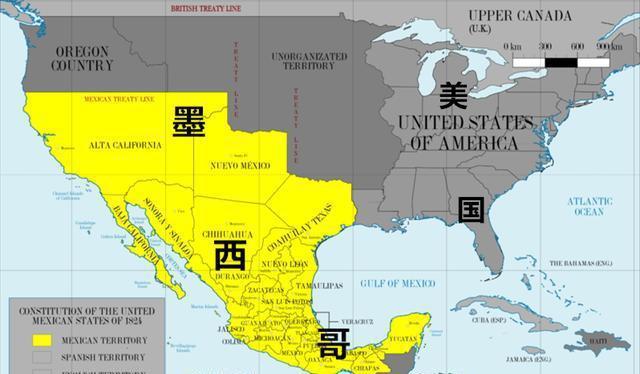 1853年,美国提出购买墨西哥北部,被墨西哥总统拒绝