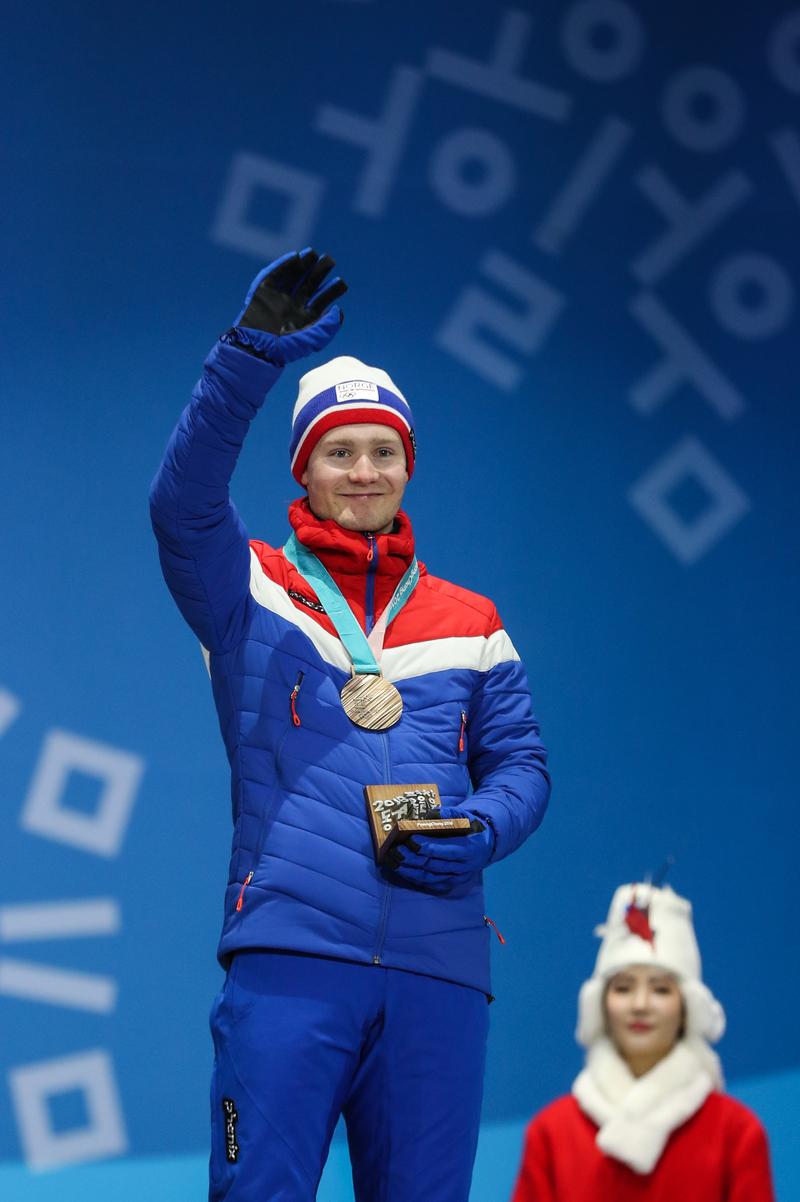 (冬奥会·领奖台)(6)速度滑冰——男子5000米颁奖仪式