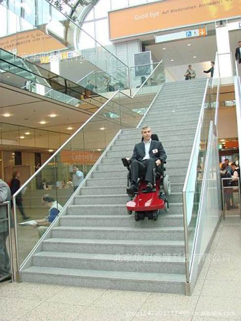 悍马-h8 电动爬楼梯车 爬楼梯电动轮椅 可上下爬楼梯进口自动轮椅