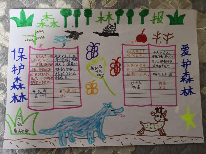 卫华小学四年级苗妍瑞寒假阅读书籍《森林报》《爱的教育》,理想的