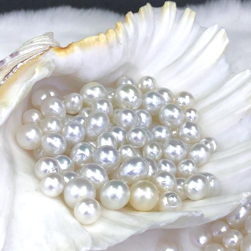 澳白巴洛克有核8-12mm个别瑕疵白色海水珍珠 diy项链 厂家直售