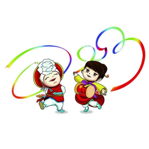 朝鲜族民族特色象帽舞小孩