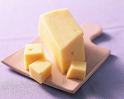 黄油,奶酪,案板
