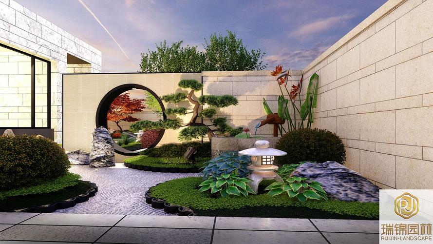 眉山雅安乐山花园设计/私家花园设计/现代新中式庭院
