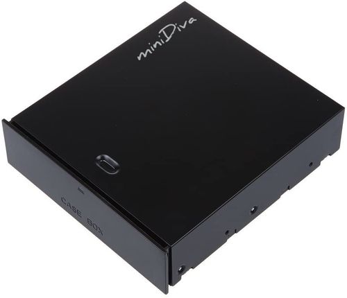 minidiva universal 5.25 英寸储物盒,带弹簧托盘和安装螺丝黑色