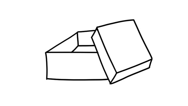 盒子简笔画盒子的画法步骤