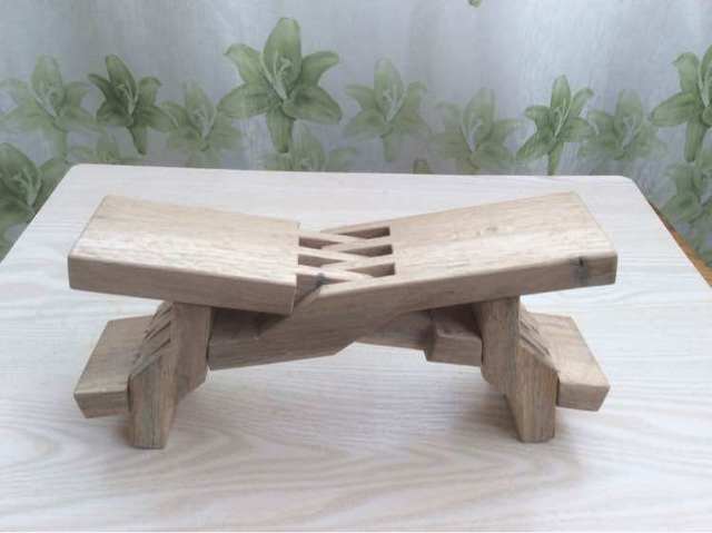 木匠纯手工制作的鲁班凳-瞎掰 这手艺,刚刚的