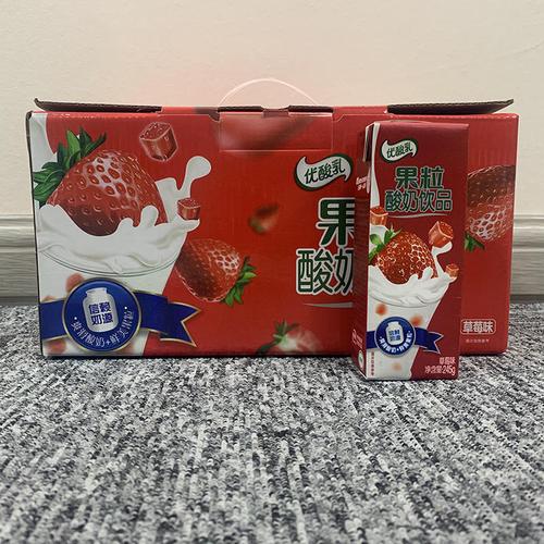 【福利专享】伊利 果粒优酸奶饮品草莓味(245gx12盒)