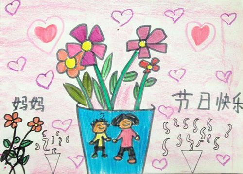 2017关于三八妇女节儿童画作品图片大全
