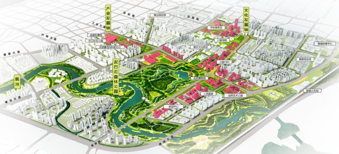 新都区城市规划示意图