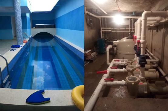 北京御墅别墅地下室游泳池工程
