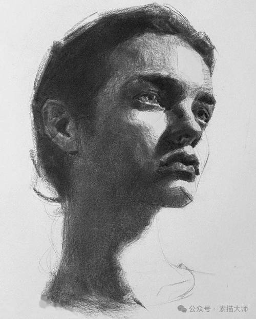 旧金山艺术大学教授oliversin女性肖像素描