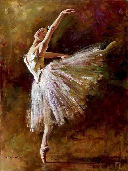 芭蕾舞女演员画是如此美丽这一个是由安德鲁atroshenko