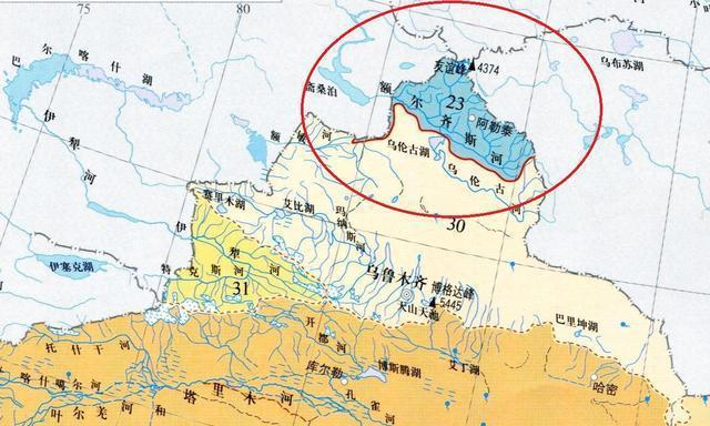 额尔齐斯河新疆第二大河流我国唯一注入北冰洋水系的外流河