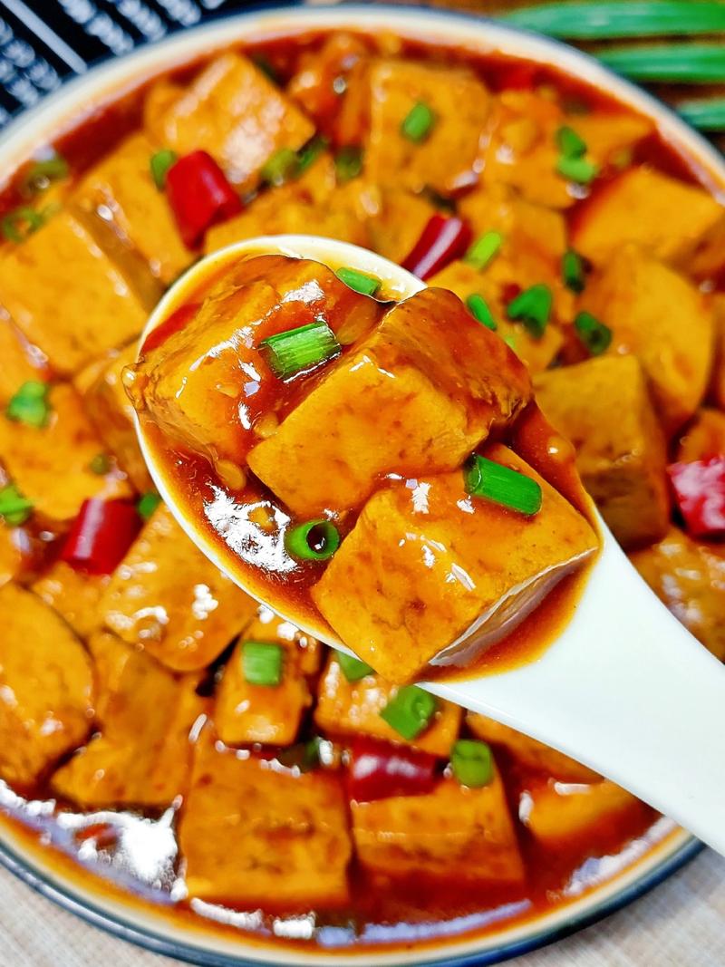素版麻婆豆腐,麻辣鲜香巨下饭