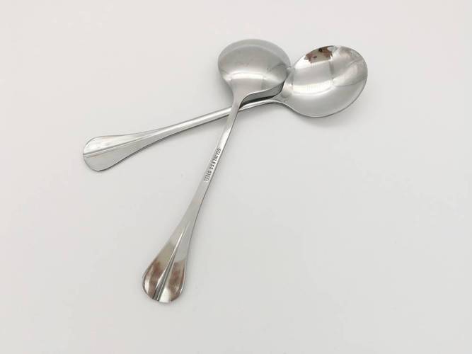 富邦餐具不锈钢圆勺工厂食堂餐勺幼儿园学生饭勺不锈咖啡勺