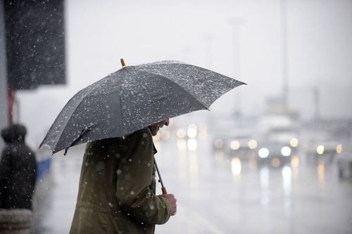 在雨中撑着伞的老人图片,老人,打伞,撑伞,雨中,大雨,淋雨,下雨,雨天