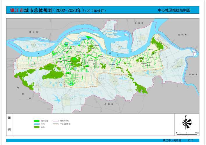 镇江市城市总体规划20022020年2017年修订