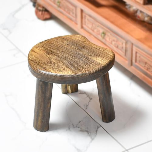 实木小圆家用复古创意茶几矮凳木头板凳小凳矮凳