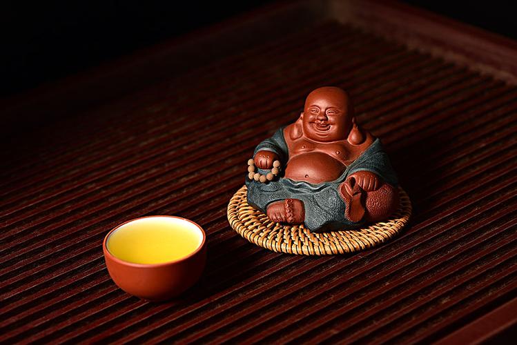 紫砂茶壶茶杯茶具方壶茶文化茶艺茶宠弥勒佛