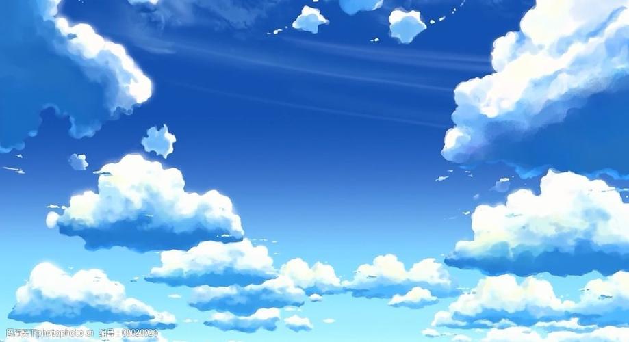 动画天空云素材图片