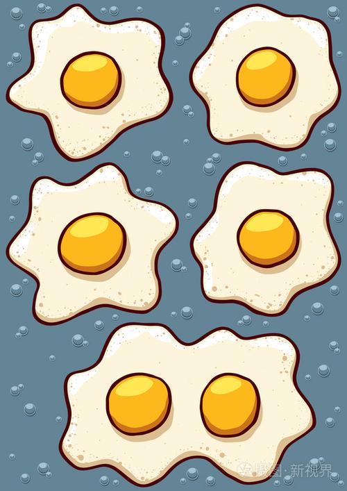 煎鸡蛋卡通